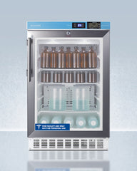 Accucold 20" Wide Built-In Pharmacy All-Refrigerator with External High/Low Temperature Readout, ADA Compliant