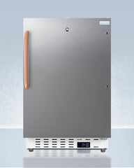 Accucold 21" Wide Built-In Healthcare All-Refrigerator in Stainless Steel Door, Lock, and Copper Handle