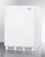 Accucold 24" White Wide All-Refrigerator, Auto Defrost Operation, ADA Compliant