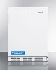 Accucold 24" White Wide All-Refrigerator, Auto Defrost Operation, ADA Compliant