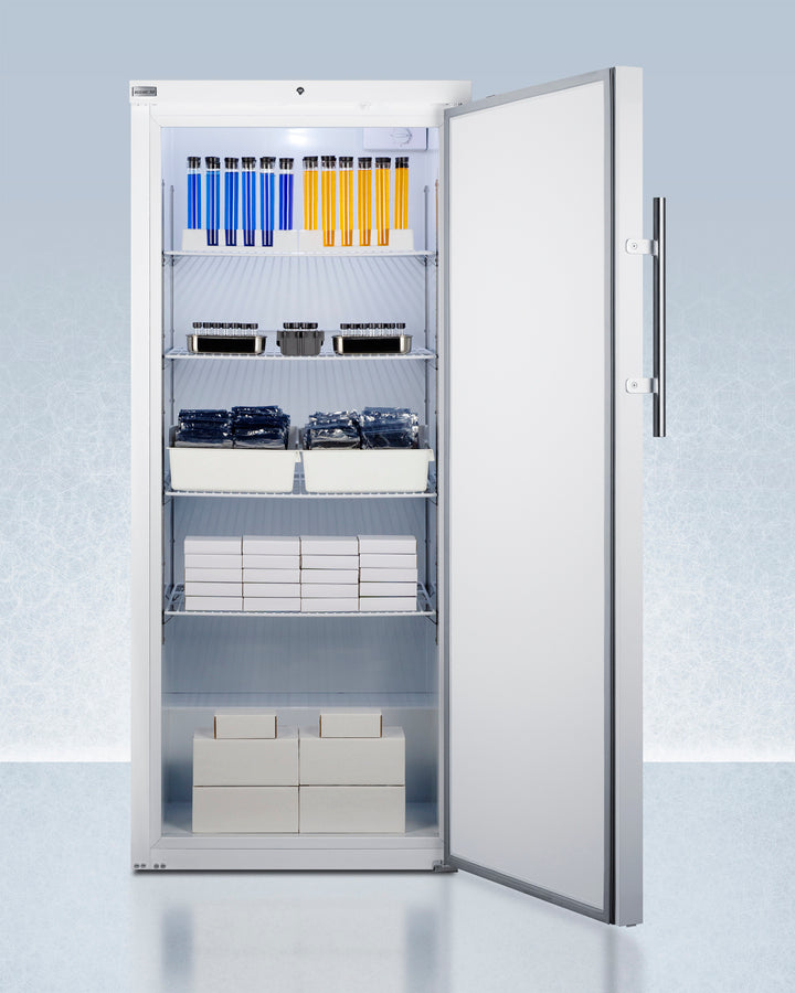 Accucold 18 cu.ft. Upright Manual Defrost All-Freezer with lock, CARB Compliant