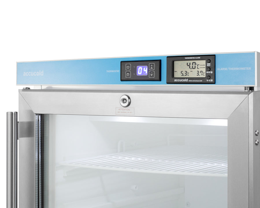 Accucold 20" Wide Built-In Pharmacy All-Refrigerator with External High/Low Temperature Readout, ADA Compliant
