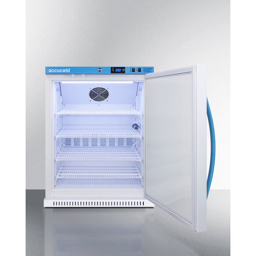 Accucold 24" Freestanding Built-In Counter Depth Compact Refrigerator With 6 cu. ft.